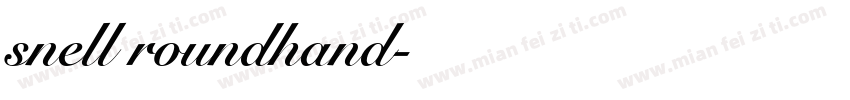 snell roundhand社团字体转换